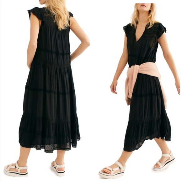 Free People Midnight Midi Dress - Picture 2 of 7